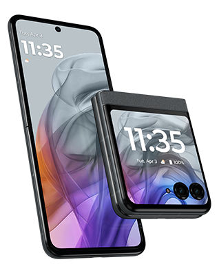 motorola razr - 2024 front and back view